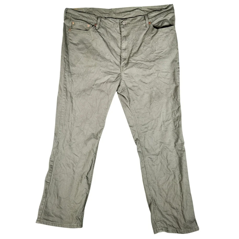 Levi's 541 Athletic Taper Pants‎ Mens 44x32 Olive Green Excellent Stretch 18181
